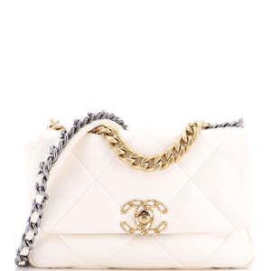 Chanel Medium 19 Flap Bag Quilted Leather